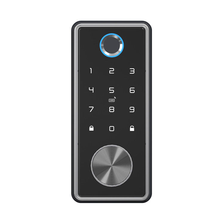 Cerradura inteligente de aleación de zinc para Wi-Fi de huellas dactilares de desbloqueo en puertas de acero de madera de aluminio