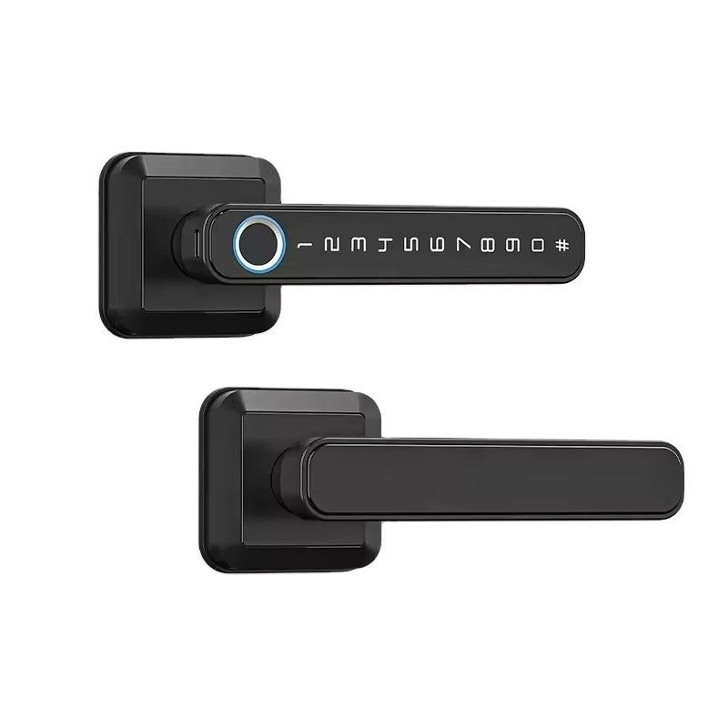 Almacenamiento de datos con tarjeta de memoria Cerradura inteligente para puertas de madera IP66 a prueba de agua Wifi de huellas dactilares