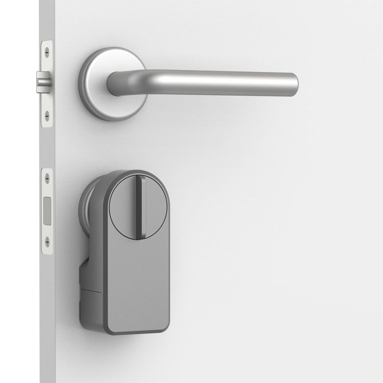 Función de alarma Gris retrofit Smart Knob Cerradura de la puerta para Bluetooth Gateway y bloqueo