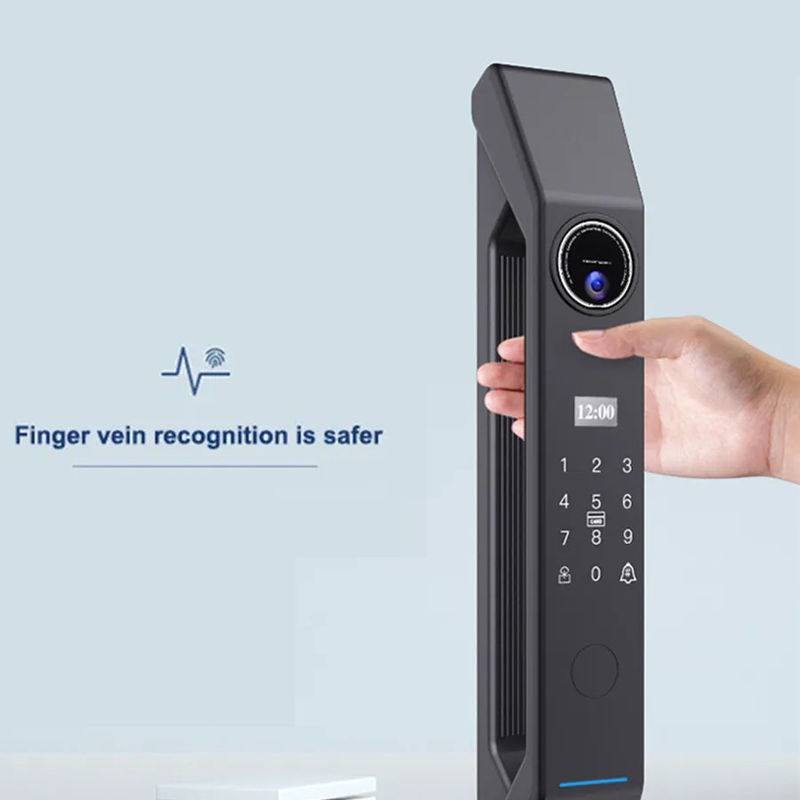 Almacenamiento de datos en la nube Entrada sin llave Cerradura de puerta inteligente para puertas de madera y acero inoxidable